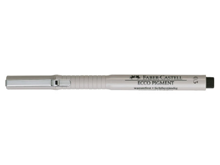 FABER-CASTELL Stylo feutre ECCO PIGMENT 0,3 mm, noir