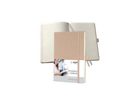 sigel Carnet de notes Conceptum, A5, ligné, noir