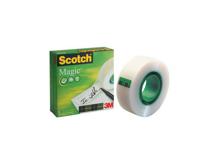 3M Scotch Ruban adhésif Magic 810, 19 mm x 33 m, invisible