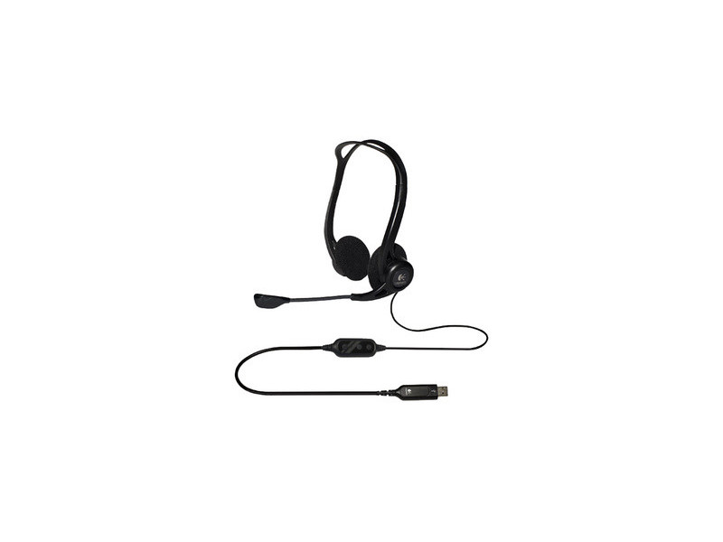 Logitech PC Headset 960 USB, noir, port USB