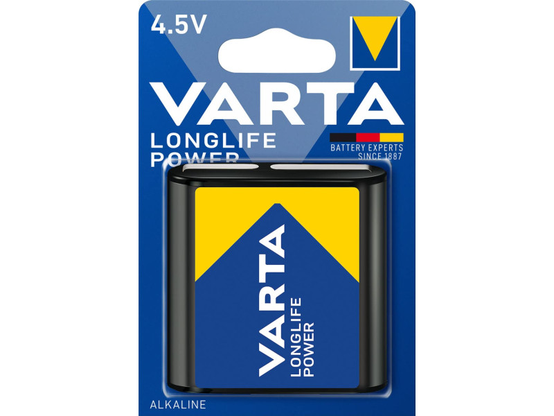 VARTA Pile alcaline Longlife Power, pile plate 4,5 V