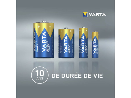 VARTA Pile alcaline Longlife Power, pile plate 4,5 V