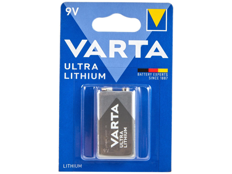VARTA Pile au lithium Ultra Lithium, E-bloc (9V)
