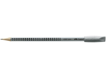 FABER-CASTELL Gomme 'GRIP 2001 ERASER CAP', couleur: gris
