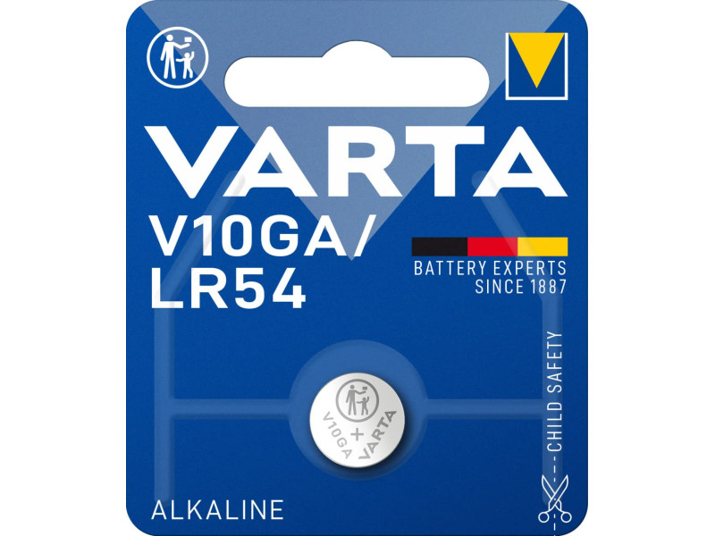 VARTA Pile bouton alcaline 'Electronics', V10GA, 1,5 Volt