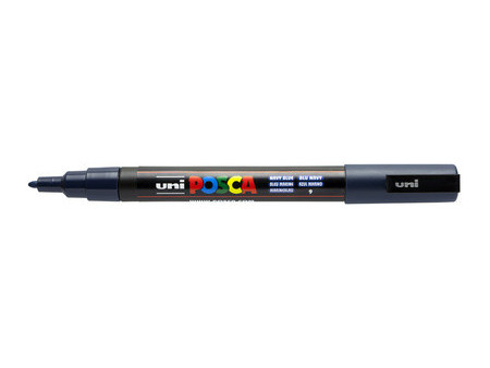 POSCA Marqueur à pigment PC-3M, bleu marine