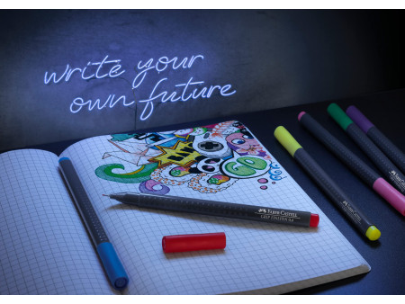 FABER-CASTELL Feutre pointe fine GRIP FINEPEN, étui de 10