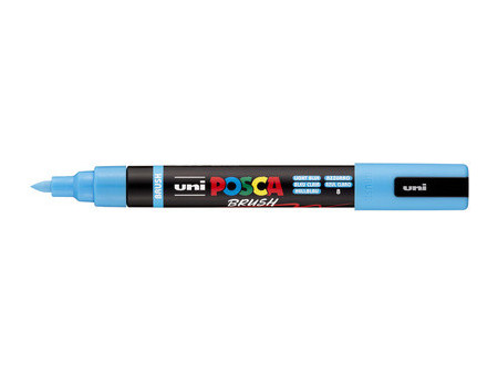 POSCA Marqueur à pigment PC-5BR BRUSH, blanc
