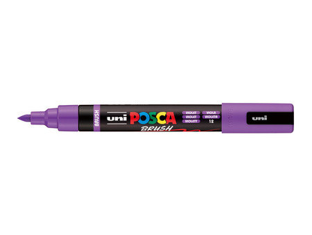 POSCA Marqueur à pigment PC-5BR BRUSH, blanc