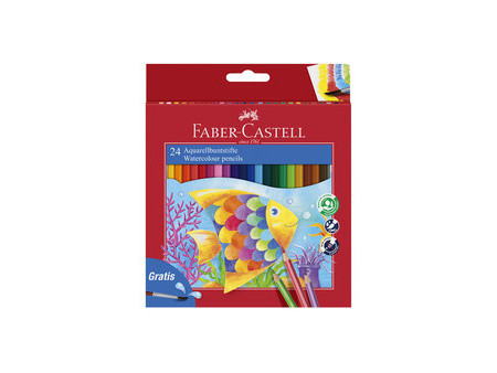 FABER-CASTELL Crayons couleur KINDER-AQUARELLE, étui carton