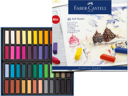 FABER-CASTELL Pastel tendre CREATIVE STUDIO, étui de 48