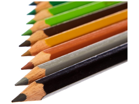 FABER-CASTELL Crayons de couleur hexagonaux CASTLE étui en