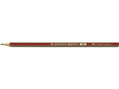 FABER-CASTELL Crayon DESSIN 2000, degré de dureté: HB