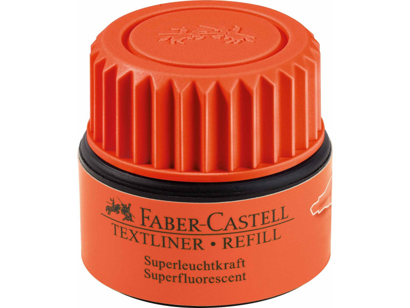 FABER-CASTELL Cartouche de recharge 'TEXTLINER 1549', orange