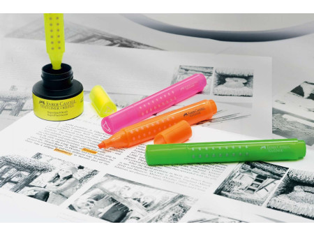 FABER-CASTELL Cartouche de recharge 'TEXTLINER 1549', orange