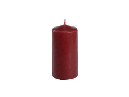 PAPSTAR Bougie cylindrique, diamètre: 50 mm, bordeaux
