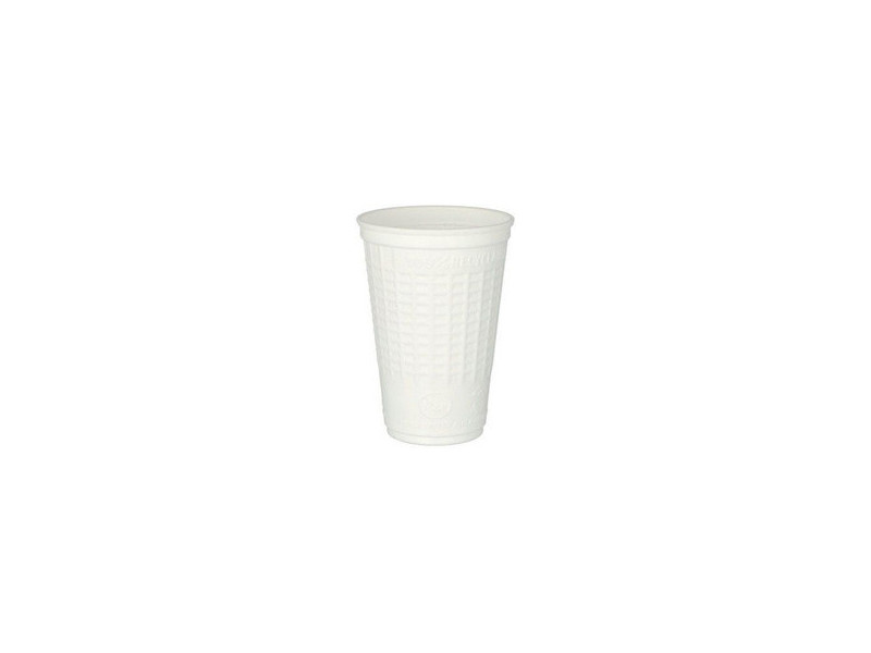 STARPAK Gobelet isotherme en plastique , 0,25 l, blanc