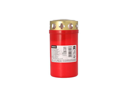 STARPAK Photophore tombal T3, diamètre: 64 mm, rouge