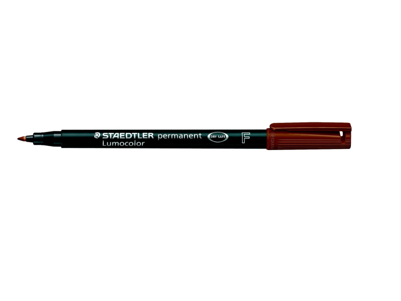 STAEDTLER Marqueur permanent 318F Lumocolor, marron