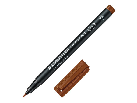 STAEDTLER Marqueur permanent 313S Lumocolor, marron