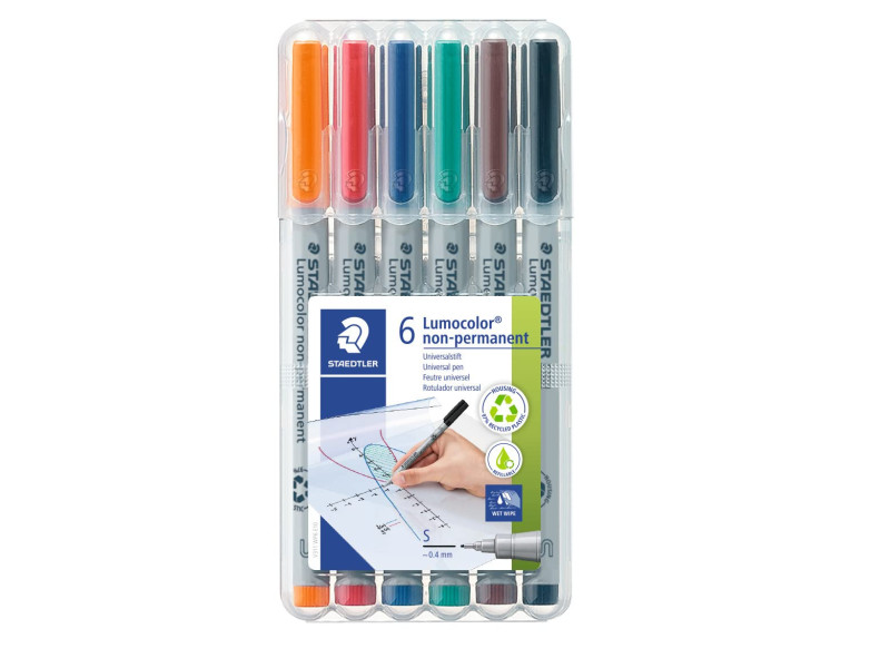 STAEDTLER Marqueur non permanent 311S Lumocolor, étui de 6