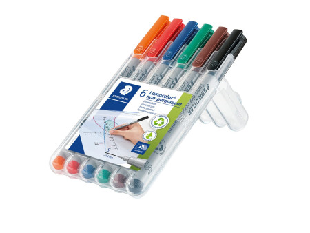 STAEDTLER Marqueur non permanent 311S Lumocolor, étui de 6