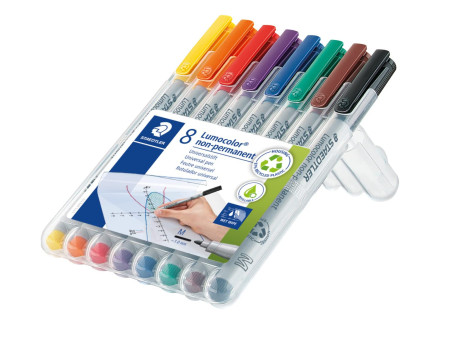 STAEDTLER Marqueur non permanent 315M Lumocolor, étui de 8
