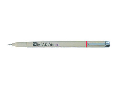 SAKURA Feutre PIGMA MICRON 03, rouge