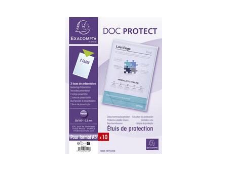 EXACOMPTA Etui de protection Doc Protect, A6, PVC