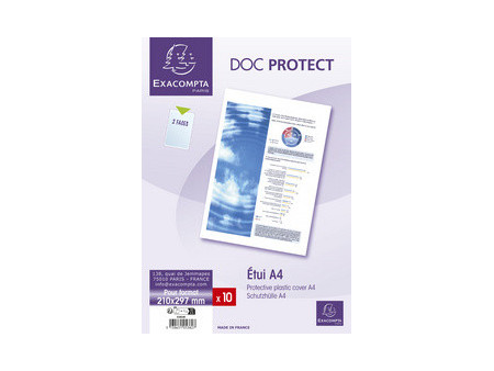 EXACOMPTA Etui de protection Doc Protect, A6, PVC