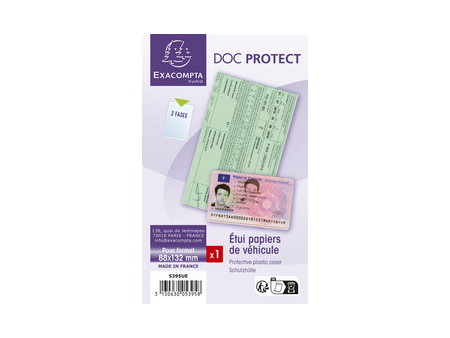 EXACOMPTA Etui de protection Doc Protect, A4, PVC