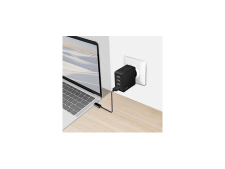 LogiLink Chargeur secteur USB, 4x USB-A, 24 watts, noir
