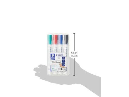 STAEDTLER Marqueur tableau blanc 351 Lumocolor, étui de 4