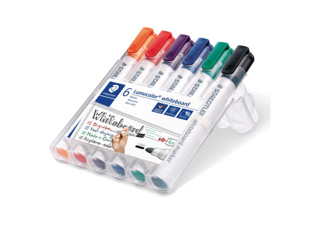 STAEDTLER Marqueur tableau blanc 351 Lumocolor, étui de 6