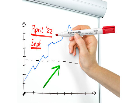 STAEDTLER Marqueur tableau blanc 351 Lumocolor, étui de 6