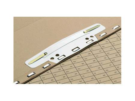 ELBA reliure à lamelles pour archivage, en PVC, blanc