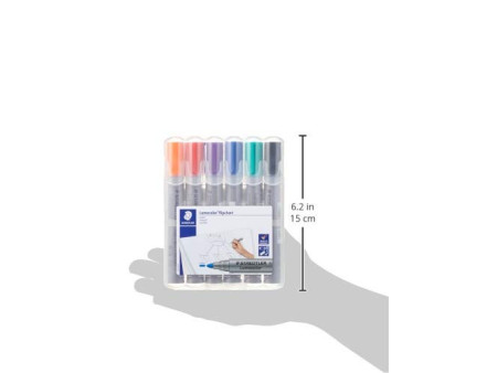 STAEDTLER Marqueur de conférence 356 Lumocolor, étui de 6