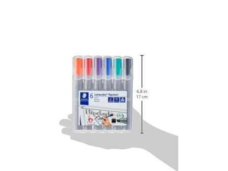 STAEDTLER Marqueur de conférence 356B Lumocolor, étui de 6