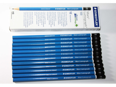 STAEDTLER Crayon Mars Lumograph, degré de dureté: 2H
