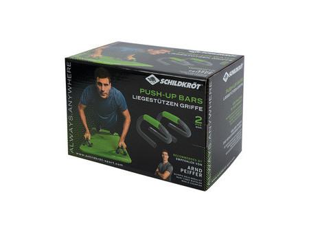 SCHILDKRÖT Poignée pour pompes Push Up Bars, noir/vert