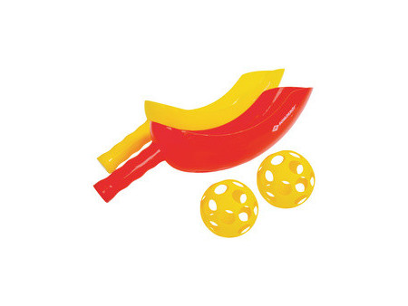 SCHILDKRÖT Jeu de lancer & de réception 'Scoop Ball', jaune