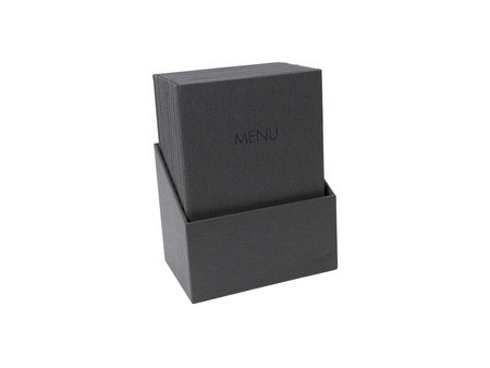 sigel Chemise pour menu 'MENU', A4, boîte de 10, anthracite