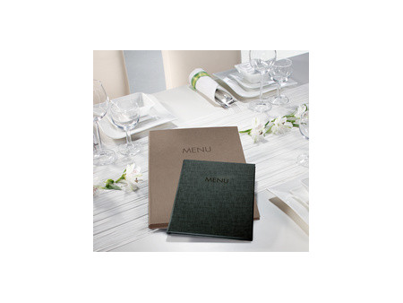 sigel Chemise pour menu 'MENU', A4, boîte de 10, anthracite
