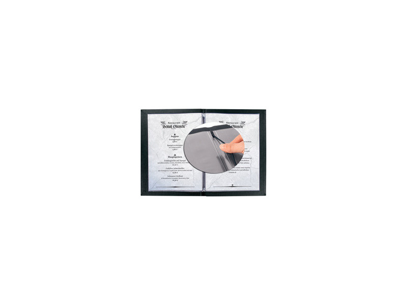 sigel Chemise pour menu 'MENU', A4, boîte de 10, noir