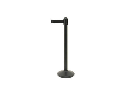 Securit Système de guidage RETRACTABLE - poteau, noir