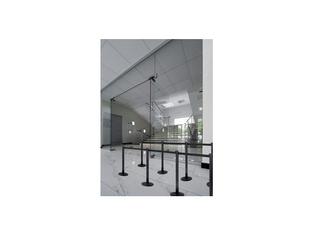 Securit Système de guidage RETRACTABLE - poteau, noir