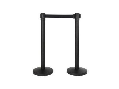Securit Système de guidage RETRACTABLE, noir, set de 2