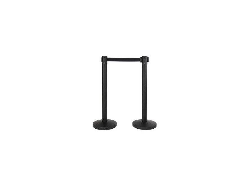 Securit Système de guidage RETRACTABLE, noir, set de 2