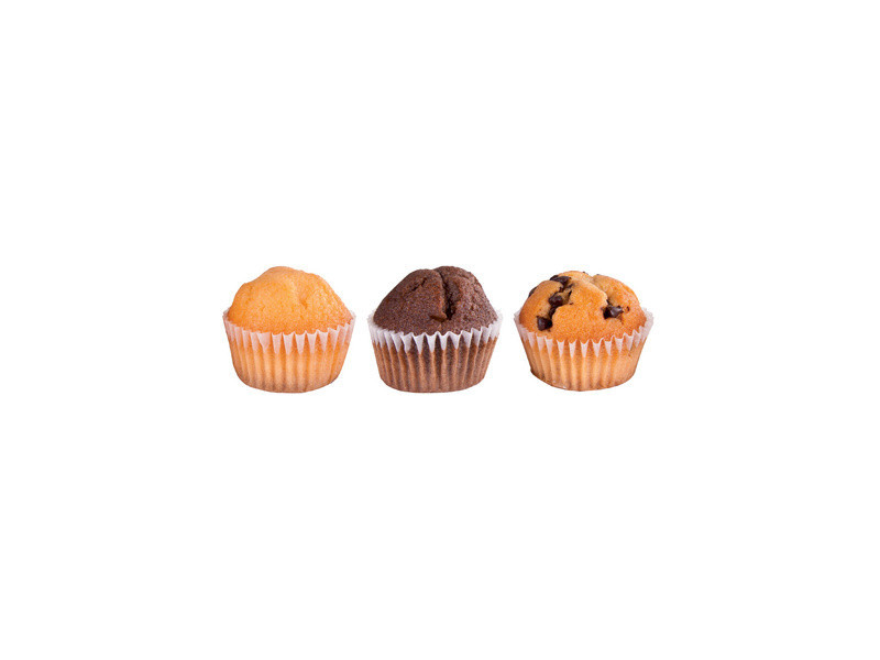 HELLMA Assortiment de mini Muffins, carton de 60