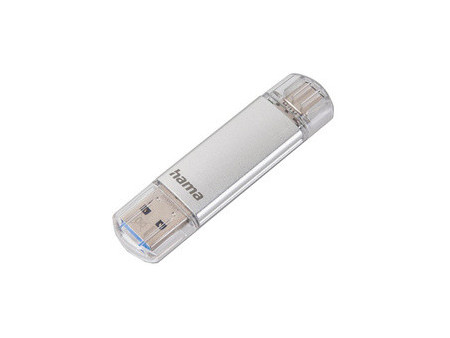 hama Clé USB 3.0/3.1 'C-Laeta', 128 GB, argent